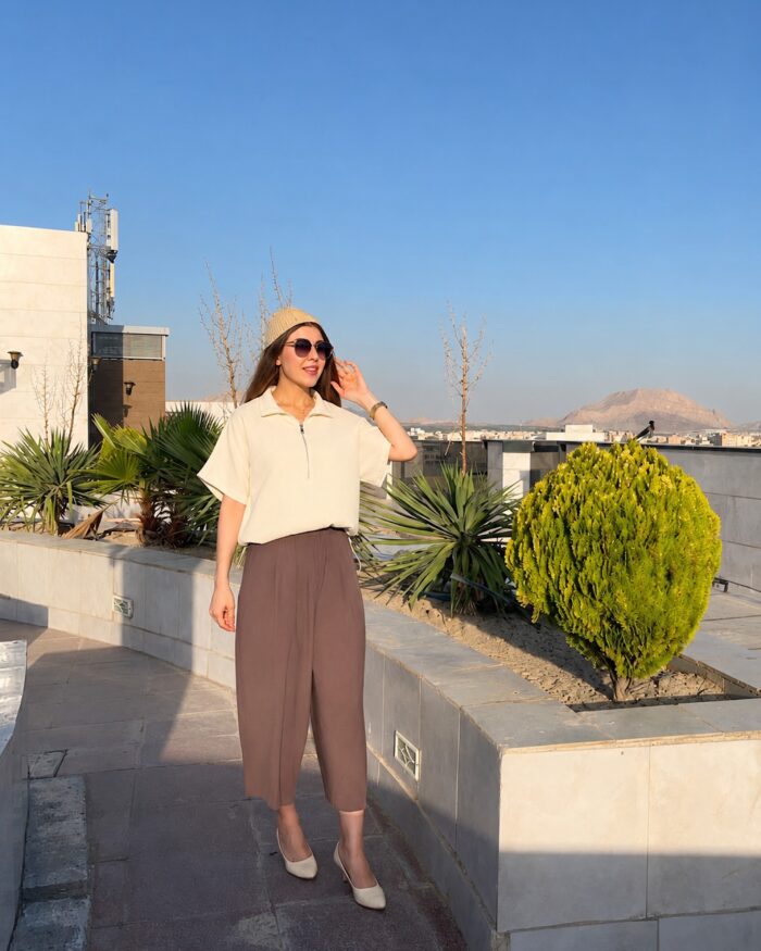 وست زنانه سیلک جلو زیپ|آوینور - Image 4